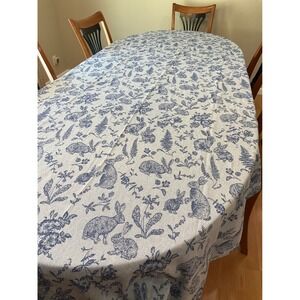 The Prairie Rachel Ashwell Blue Tablecloth Cottagecore Country Chic Grannycore